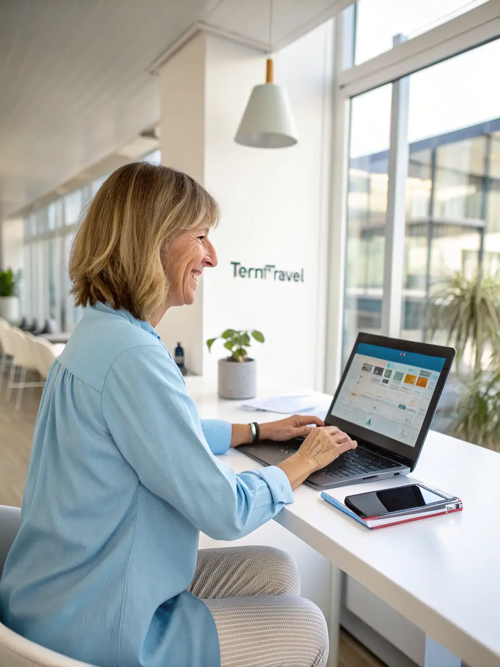 A focused image of a PPC specialist managing ad campaigns on a computer, highlighting the precision of pay-per-click advertising.